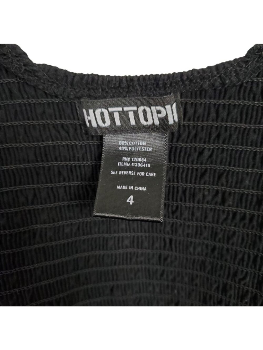Hot Topic 4 Size 4X Top Smocked Lace Up Corset Tank Gothic Cottagecore Stretchy - Picture 4 of 9